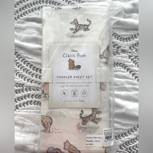 NWT Pottery Barn Winnie the Pooh Toddler Sheet Set